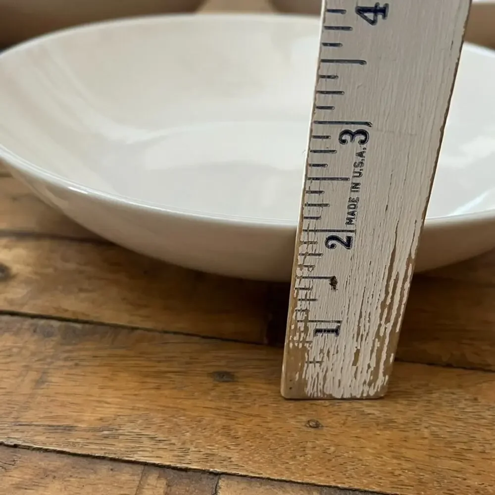IKEA Off White Porcelain Serving Bowls 9